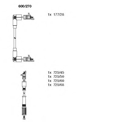 BREMI 600/270 Ignition Cable Kit
